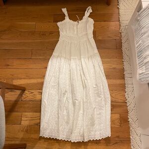 GapxDoen White Eyelet Maxi Dress